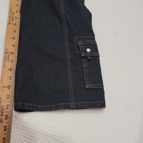 Bisou Bisou wide leg cropped jeans. - Picture 14 of 14